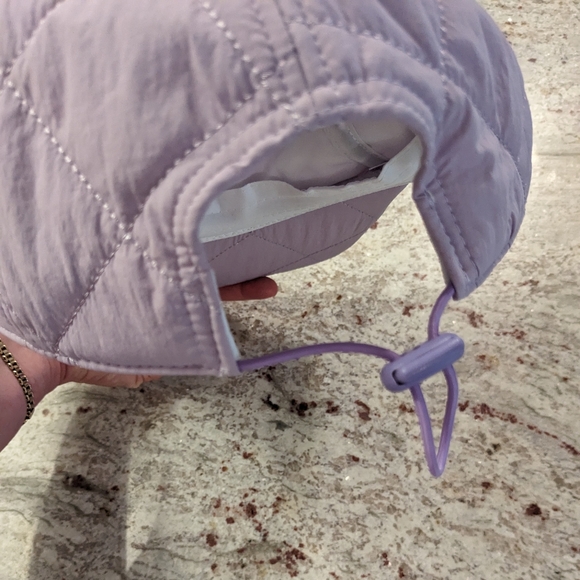 Torrid NWT Cap Quilted Adjustable Baseball Hat M/L Lavender Purple Beach Sun - Picture 5 of 8